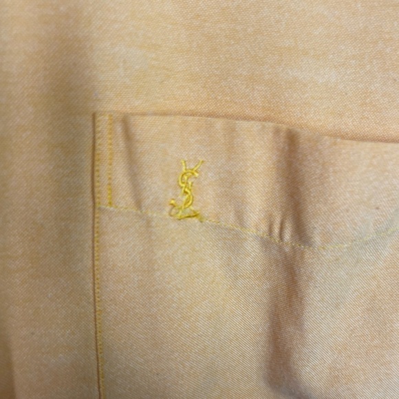 Vintage Yves Saint Laurent orange buttons down shirt - Picture 9 of 10